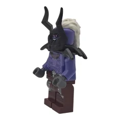 LEGO Guerriero Oni - Torso blu-viola, gambe marrone-rossastre