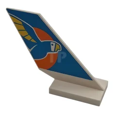 LEGO Tail Shuttle with Airline Logo, Dark Azure Parrot and Sky,…