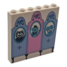 LEGO Panel 1 x 6 x 5 with Bright Light Blue…