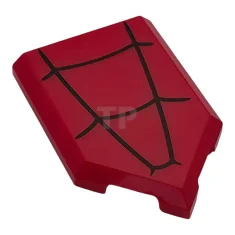 LEGO Tile, Modified 2 x 3 Pentagonal with Black Spider Web…