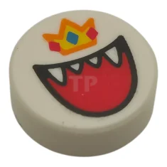 LEGO Tile, Round 1 x 1 with Open Mouth with Teeth…