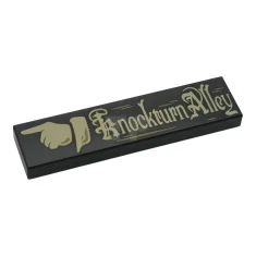 LEGO Tile 1 x 4 with Tan Pointing Hand and 'Knockturn…