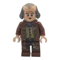 LEGO Argus Filch - Bald on Top, Reddish Brown Coat, Dark…