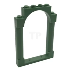 LEGO Frame 1 x 6 x 7 afgerond met pilaren