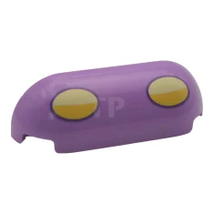LEGO Slope, Curved 1 x 4 with Rounded Ends with Yellow…