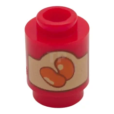 LEGO Brick 1 x 1 Round with Jelly Beans Pattern