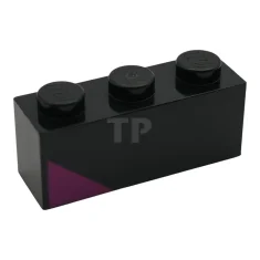 LEGO Ladrillo de 1 x 3 con diseño triangular - Lado…