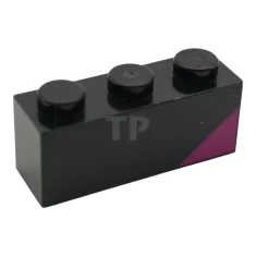 LEGO Ladrillo de 1 x 3 con diseño triangular - Lado…