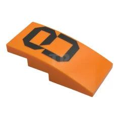 LEGO Slope 4 x 2 Curved with Number 8 Pattern