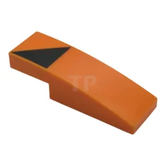 LEGO Slope 3 x 1 x 2/3 Curved with Triangle Pattern