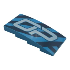 LEGO Slope 8 x 4 x 1 2/3 Curved with Stripes…
