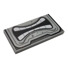 LEGO Tile 2 x 4 with Angry Mouth Pattern (Super Mario…