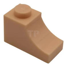 LEGO Stein 1 x 2 Halbbogen - Umgekehrt