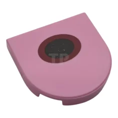 LEGO Tile, Round 2 x 2 Half Circle Extended with Black…