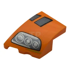 LEGO Wedge 3 x 2 Left No Studs with Black and…