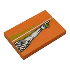 LEGO Baldosa de 2 x 3 con rayas de color lima,…