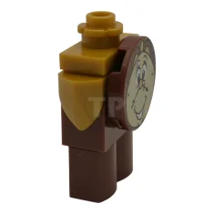 LEGO Cogsworth - Printed Face with Teeth, Log Profile Body