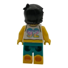 LEGO Surfer - Female, White Tank Top Cropped, Dark Turquoise Shorts,…