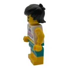 LEGO Surfer - Female, White Tank Top Cropped, Dark Turquoise Shorts,…