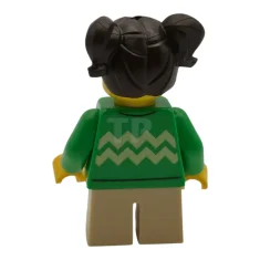 LEGO Child - Girl, Bright Green Sweater with Bright Light Yellow…