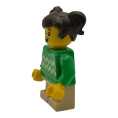 LEGO Child - Girl, Bright Green Sweater with Bright Light Yellow…