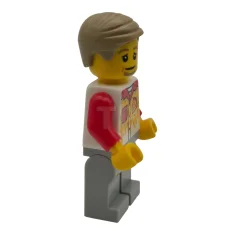LEGO Pizza Delivery Driver - Male, Light Bluish Gray Legs, Dark…