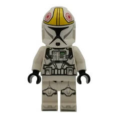 LEGO Clone Trooper Pilot (Phase 1) - Yellow Markings, Nougat Head