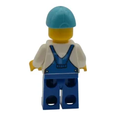 LEGO Car Wash Worker - Female, Blue Overalls and Legs, Medium…