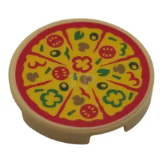 LEGO Tile, Round 2 x 2 with Bottom Stud Holder with…