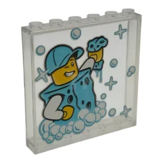 LEGO Panel 1 x 6 x 5 with Car Wash Minifigure…