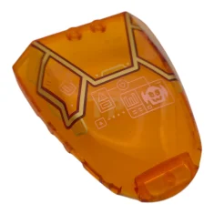 LEGO Windscreen 6 x 7 x 1 1/3 with Gold and…