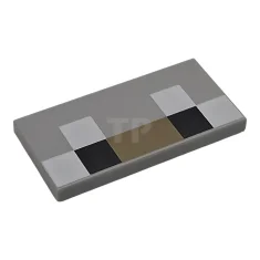 LEGO Fliese 2 x 4 mit schwarzen und weißen Quadraten und…