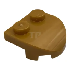 LEGO Brick, Round 2 x 2 x 2/3 Half Circle Extended…