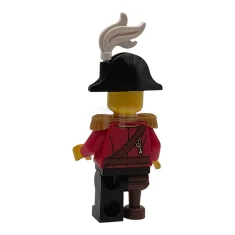 LEGO Pirate Captain - Male, Pearl Gold Epaulettes, Red Coat with…