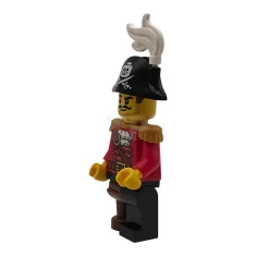 LEGO Pirate Captain - Male, Pearl Gold Epaulettes, Red Coat with…