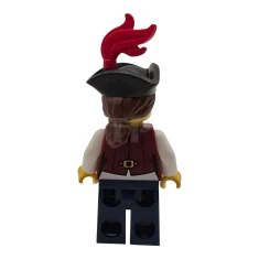 LEGO Pirate - Female, Dark Red Vest over White Shirt, Dark…