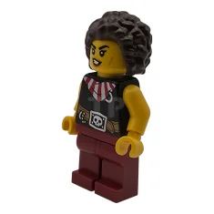 LEGO Pirata - Chica, camiseta negra con un pañuelo a rayas…