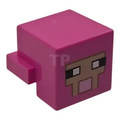 LEGO Piastra 1 x 2 con cubo e motivo pixelato sul…