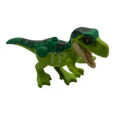LEGO Dinosaur Tyrannosaurus rex Young with Molded Green Back and Printed…