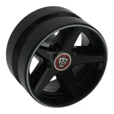 LEGO Wheel 21mm D. x 11mm with 5 Spokes with Silver…