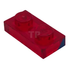 LEGO Plate 1 x 2 with Blue Curved Stripe Pattern Model…