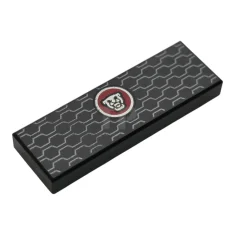 LEGO Tile 1 x 3 with Silver and Red Jaguar Logo…