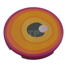 LEGO Tile 3 x 3 Round with Eye Pattern