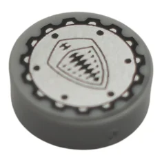 LEGO Tegel 1 x 1 rond met Koenigsegg-logopatroon
