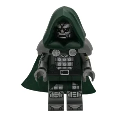 LEGO Dr Doom - Capuche et cape vert foncé, bras et…