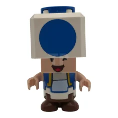 LEGO Blue Toad - Brique articulée beige qui cligne de l'œil