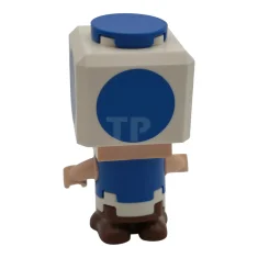 LEGO Blue Toad - Brique articulée beige qui cligne de l'œil