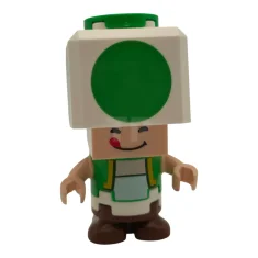 LEGO Crapaud vert - Yeux fermés, langue
