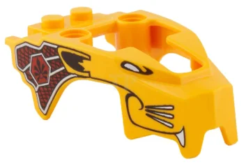 LEGO Carénage de volant d'inertie en forme de lion avec motif