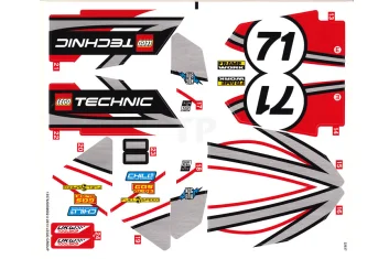 LEGO Autocollant pour l'ensemble 42000 - Feuille 2